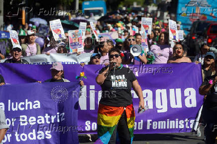 Protest to mark the International Day for Elimination of Violence Against Women, in San Salvador