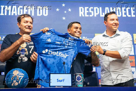 CRUZEIRO APRESENTACAO DO JOGADOR DUDU