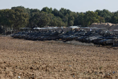 Israeli military activity near the Israel-Gaza border in southern Israel