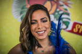 A cantora Anitta participa do carnaval do UOL
