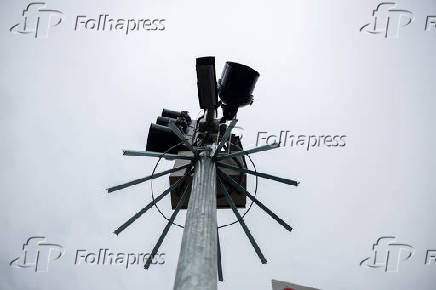 Postes antifurto instalados na cidade de So Paulo