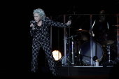 Show da cantora Cyndi Lauper, no palco Mundo, no Rock in Rio 2024