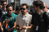 Chegada de Fernando Alonso em Interlagos