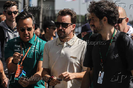 Chegada de Fernando Alonso em Interlagos