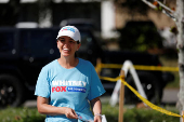 U.S. Democratic Congressional candidate Whitney Fox campaigns in Largo