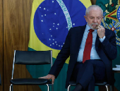 Lula, Tarcsio e Ricardo Nunes em evento no Palcio do Planalto