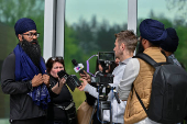 Press conference on the 2023 murder of Sikh separatist leader Hardeep Singh Nijjar, at B.C. RCMP headquarters in Surrey, British Columbia