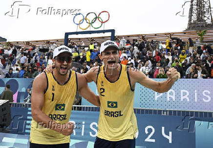 Dupla brasileira do vlei de praia Andr e Jorge nas Olimpiadas