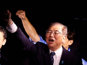 Japan's PM Shigeru Ishiba attends a campaign for the upcoming general election, in Kashiwa