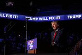 Republican presidential nominee and former U.S. President Donald Trump campaigns in Henderson