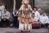 Hindu devotees take part in Naradevi dance festival in Kathmandu