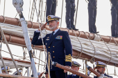 La princesa Leonor zarpa en el Juan Sebastin Elcano