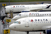 FILE PHOTO: New Delta Airlines Terminal C at LaGuardia Airport is completed in New York