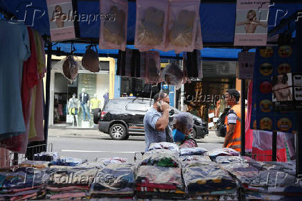 Rua Jos Paulino, onde comrcio ser fechado por conta do coronavrus