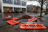 Storm Darragh hits Britain