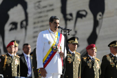 Venezuela's President Maduro attends an event to commemorate the 200th anniversary of the Battle of Ayacucho, in Caracas