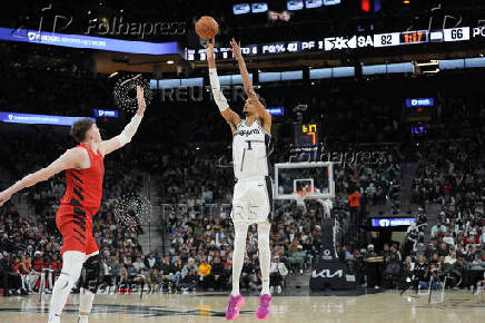 NBA: Portland Trail Blazers at San Antonio Spurs