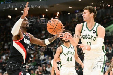 NBA: Portland Trail Blazers at Milwaukee Bucks