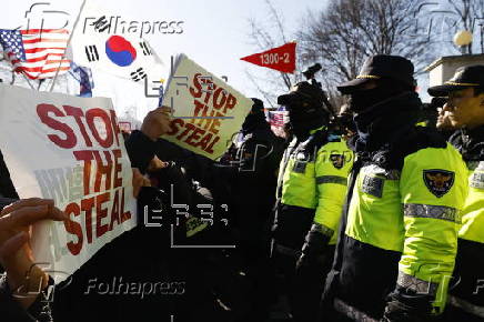 Supporters of impeached President Yoon protest against his arrest