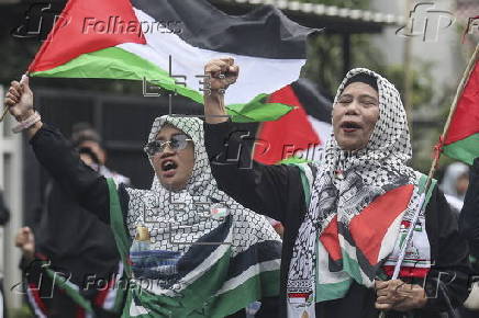 Rally in solidarity with the Palestinians after proposed Israel, Hamas ceasefire deal