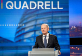 ?Quadrell? TV debate of candidates before general elections in Germany