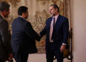 Presidente do Senado, Davi Alcolumbre, durante reunio com presidente do STF, ministro Toffoli