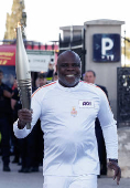 Stage one of the Paris 2024 Olympic torch relay in Marseille