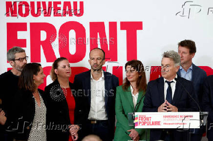 FILE PHOTO: News conference of the Nouveau Front Populaire alliance for early legislative elections