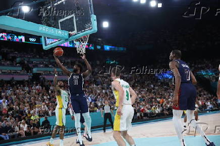 Partida entre Brasil e EUA pelo basquete masculino dos Jogos