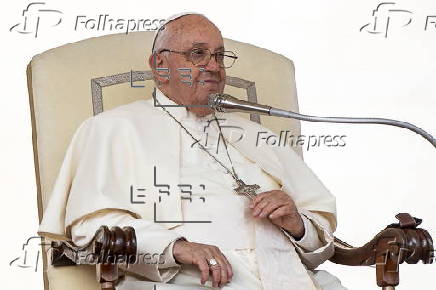 Pope Francis leads Wednesday's general audience in Saint Peter's Square