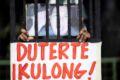 Philippines' leftist group holds protest to call for vice-president's ouster