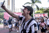 Hinchas de Mineiro se renen en el Parque Mangabeiras de Belo Horizonte