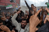 Celebrations in Tripoli after Syrian rebels capture Damascus and overthrow al-Assad