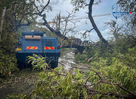 Aftermath of Cyclone Chido, in Mayotte