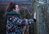 Winter solstice at 5000-year-old stone age tomb of Newgrange in Ireland