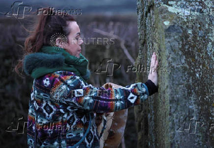 Winter solstice at 5000-year-old stone age tomb of Newgrange in Ireland