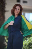 A deputada federal Carla Zambelli (PSL), em Braslia (DF)