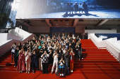The 77th Cannes Film Festival - Group photo against violence towards women