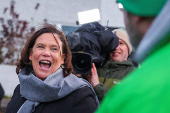 Sinn Fein President Mary Lou McDonald wraps up election campaign