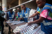 Vote counting following general election in Ghana