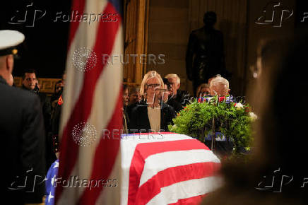 The casket of Jimmy Carter lies in state in Washington