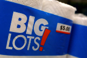 FILE PHOTO: Big Lots brand paper towels are seen in a store in Niles