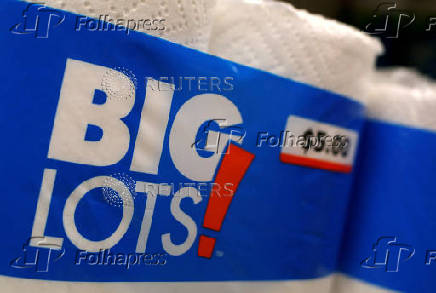 FILE PHOTO: Big Lots brand paper towels are seen in a store in Niles