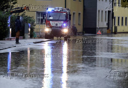 Aftermath of heavy rainfall in Austria