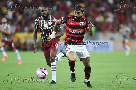 Partida entre Flamengo e Fluminense pelo Campeonato Brasileiro 2024.