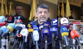 FILE PHOTO: Head of Hezbollah's media office Mohammad Afif attends a press conference, in Ghobeiry