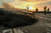 Volcano eruption near Grindavik