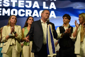 Presidential election run-off between centre-left candidate Orsi and ruling conservative coalition candidate Delgado, in Uruguay