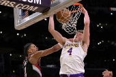 NBA: Portland Trail Blazers at Los Angeles Lakers