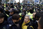 Protest in Seoul calling for the impeachment of South Korea's President Yoon